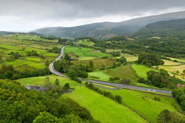 Beautiful landscape in Snowdonia, Wales clipart