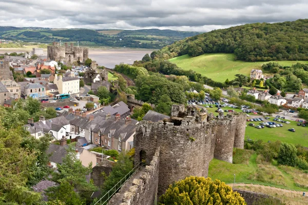 Conwy castle in Snowdonia, Wales — Stockfoto