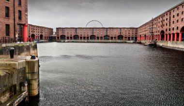 Albert dock in Liverpool, England clipart