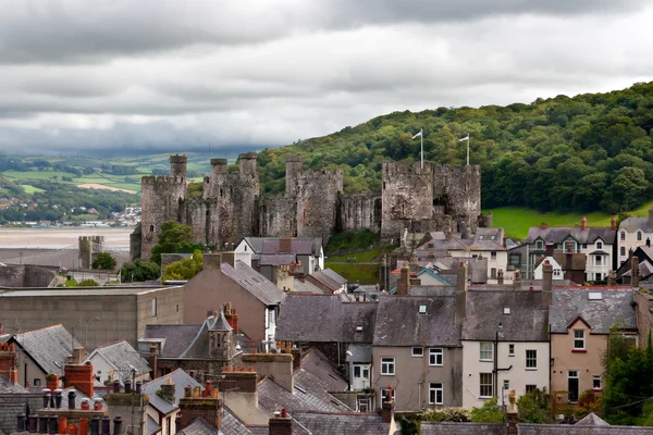 Conwy castle in Snowdonia, Wales — Stockfoto