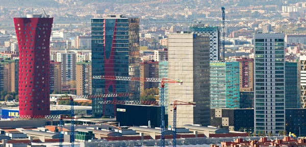 stock image Skyscrapers in Barcelona