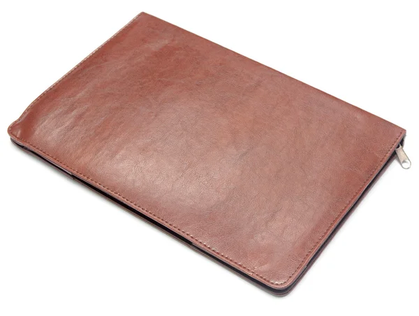 Leather paperwork — стоковое фото