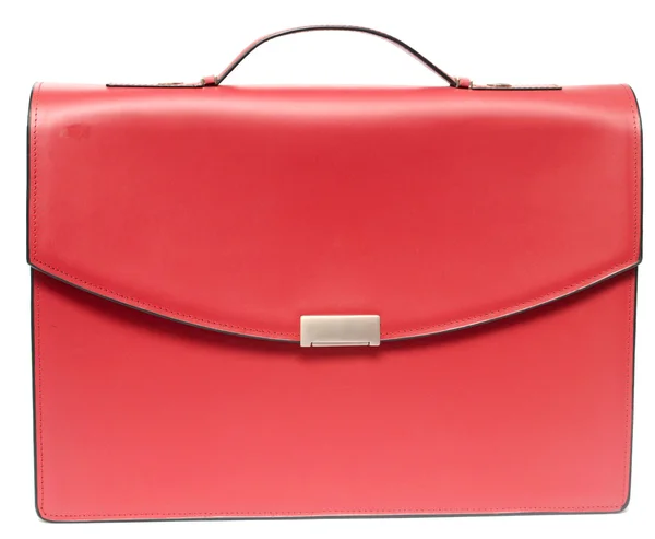 Красный портфель — стоковое фото