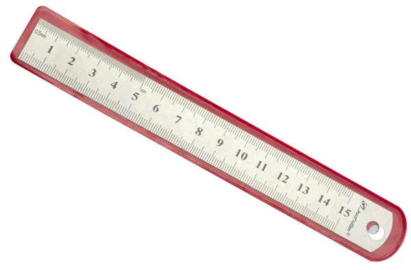Ruler on white — Stock Photo, Image