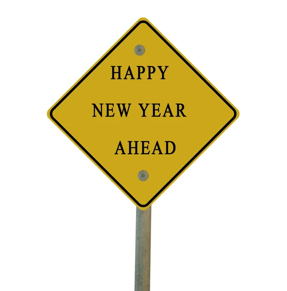 Road sign to new year — Stock Photo, Image