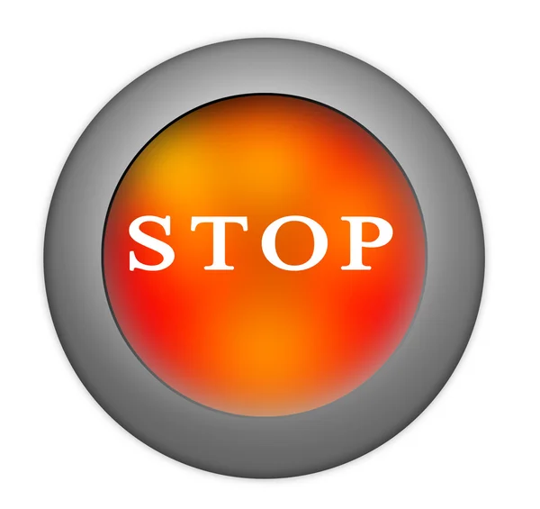 Botão de parada — Fotografia de Stock