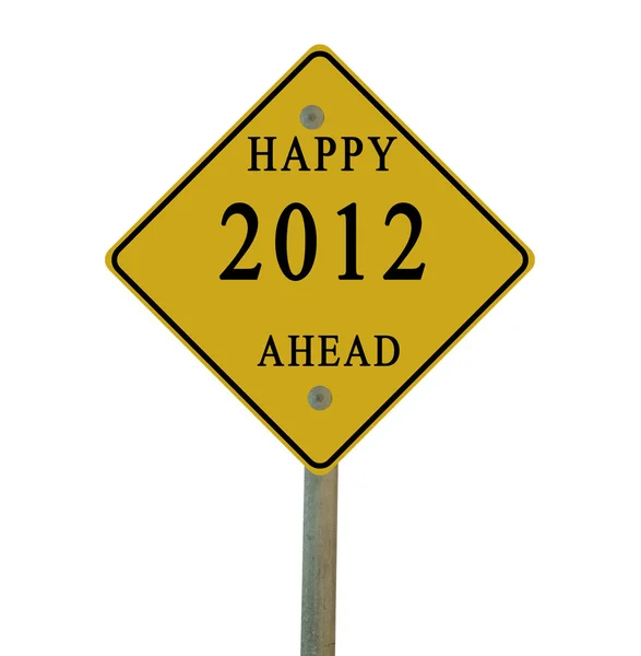 Road sign to new year — Stock Photo, Image