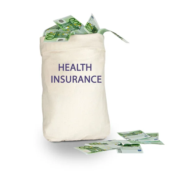 Väska med sjukförsäkringen — Stockfoto