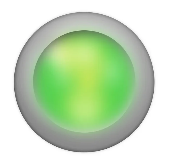Green button — Stock Photo, Image
