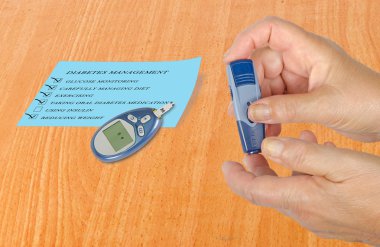 Blood glucose monitor clipart