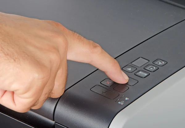 Steuerung kombinierter Drucker / Scanner / Kopierer / Fax — Stockfoto