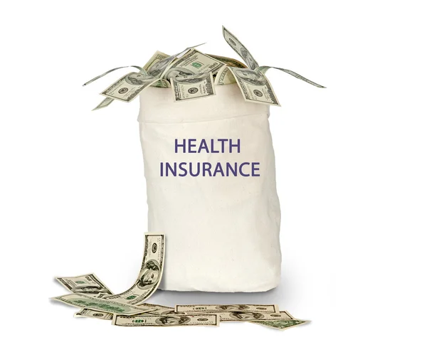 Bag with health insurance — Stock Photo, Image