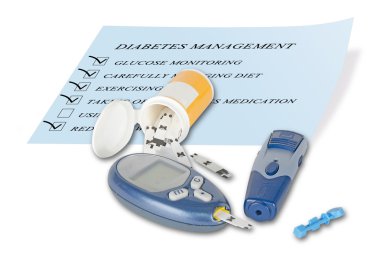 Blood glucose monitor clipart