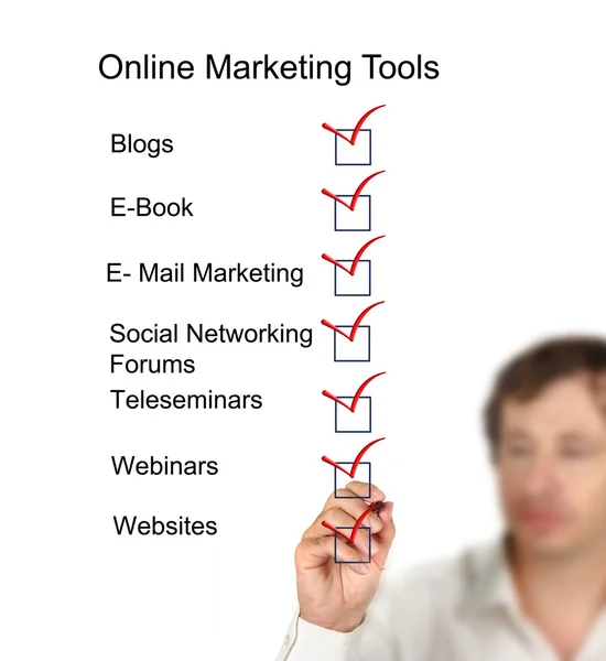Online marketing eszközök — Stock Fotó