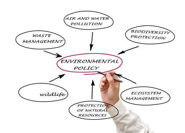 Diagrama de la política medioambiental —  Fotos de Stock