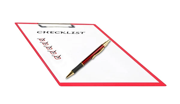 Klembord met checklist — Stockfoto