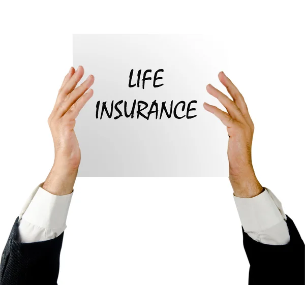 Reklam livförsäkring — Stockfoto
