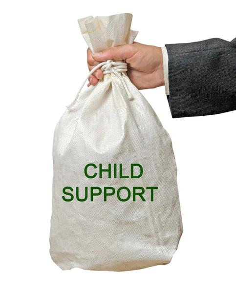 袋与子女抚养费 — 图库照片