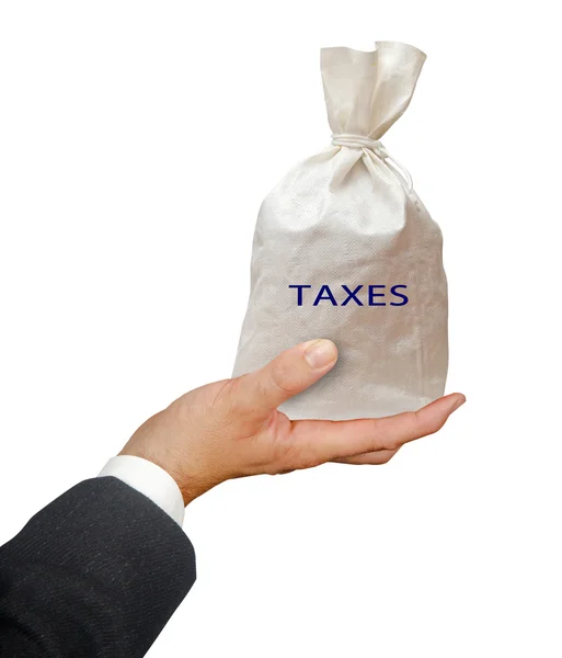 Tasche mit Steuern — Stockfoto