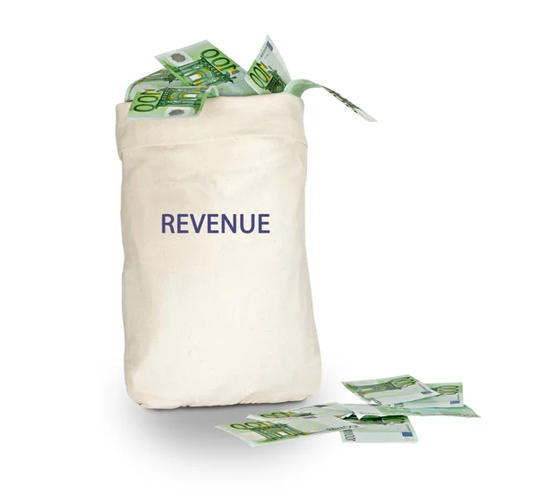 Tasche mit Einnahmen — Stockfoto
