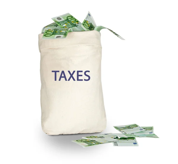 Tas met belastingen — Stockfoto
