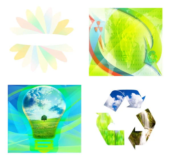 Eco illustratie set — Stockfoto