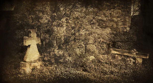 Oude kerkhof — Stockfoto