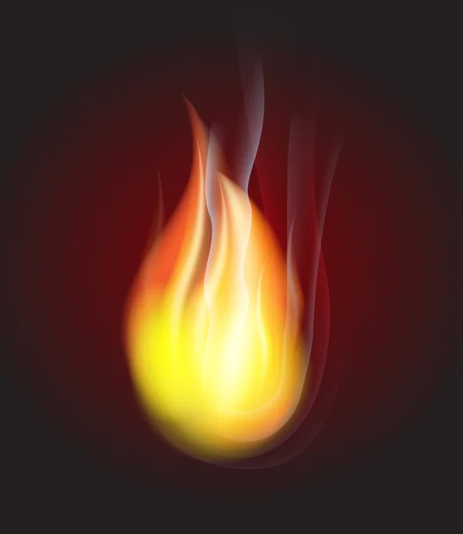 Heldere brand — Stockvector