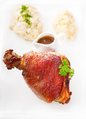 Original German BBQ pork knuckle clipart