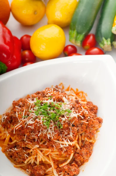 Spaghetti pasta with bolognese sauce — Stock Photo, Image