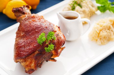 Original German BBQ pork knuckle clipart