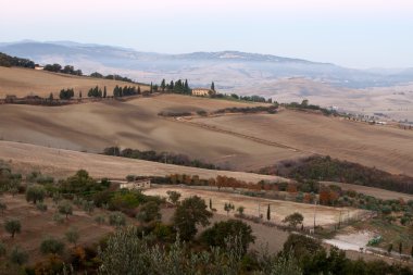 pienza ve monticchiello hemen sonra sunrise hills