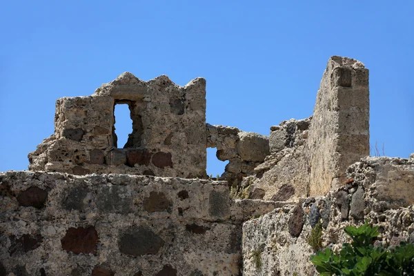 stock image Ruins of the Venetian Castle near Antimachia village