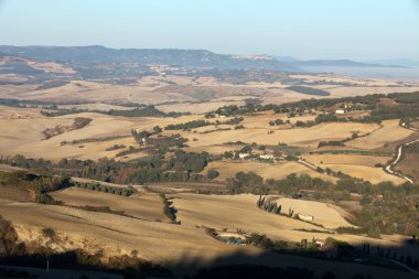 pienza ve monticchiello çevresindeki tepeler