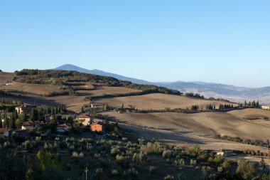 pienza ve monticchiello çevresindeki tepeler