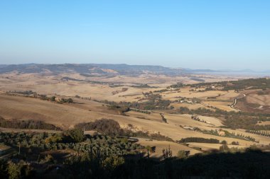 pienza ve monticchiello çevresindeki tepeler