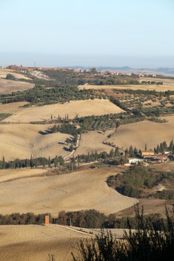 pienza ve monticchiello çevresindeki tepeler