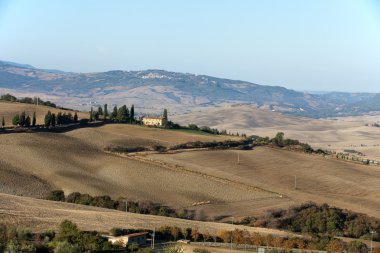 pienza ve monticchiello çevresindeki tepeler