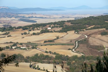 pienza ve monticchiello çevresindeki tepeler