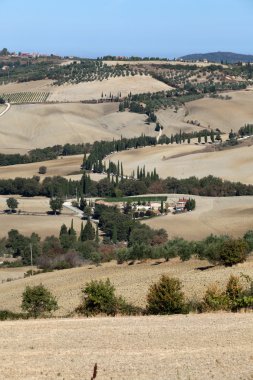 pienza ve monticchiello Toskana çevresindeki tepeler