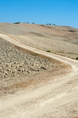 Toskana 'nın manzarası. İtalya