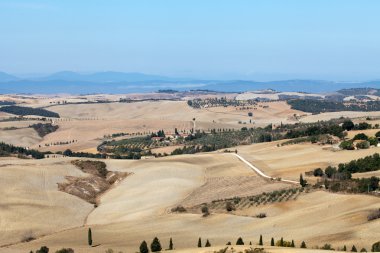 pienza ve monticchiello çevresindeki tepeler