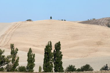 Toskana 'nın manzarası. İtalya