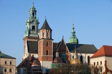 Wawel Tepesi ve Krakow 'daki Kraliyet Kalesi