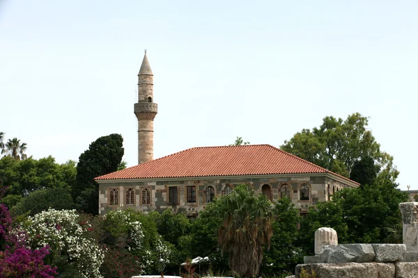 Kos stad minaret. ön Kos, Dodekanisos. — Stockfoto