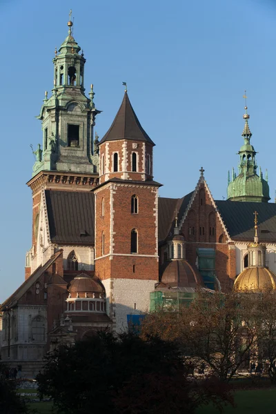 Wawel Hill och Kungliga slottet i Krakow — Stockfoto