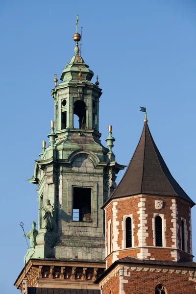 Вавельский холм и Королевский замок в Кракове — стоковое фото