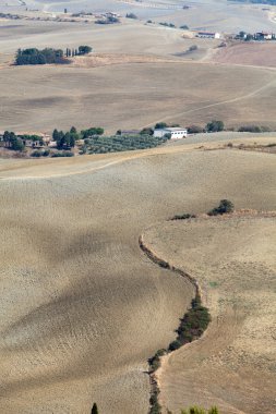 Toskana 'nın manzarası. İtalya