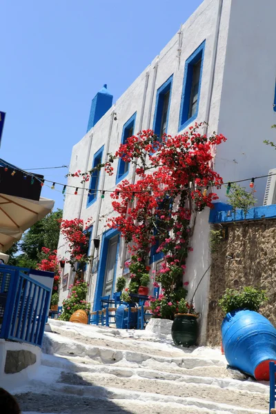 Traditionelle Farben für die griechische Architektur — Stockfoto