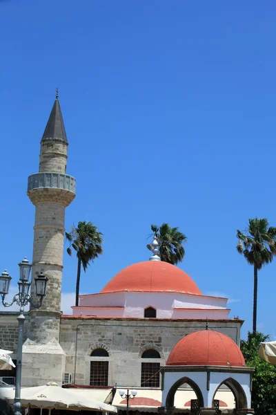 Moské i staden kos. ön Kos, Dodekanisos. — Stockfoto